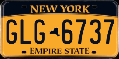 NY license plate GLG6737