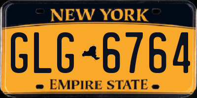 NY license plate GLG6764