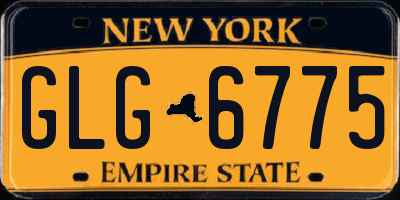 NY license plate GLG6775