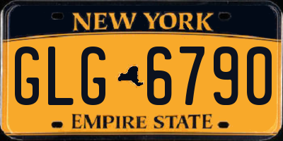 NY license plate GLG6790