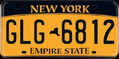 NY license plate GLG6812