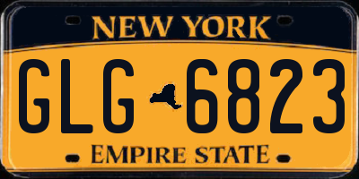 NY license plate GLG6823