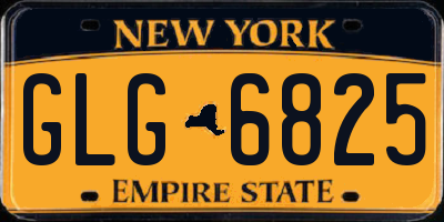 NY license plate GLG6825