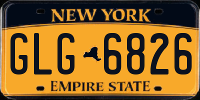 NY license plate GLG6826