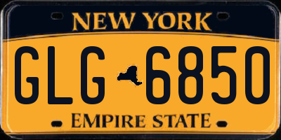 NY license plate GLG6850