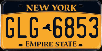 NY license plate GLG6853