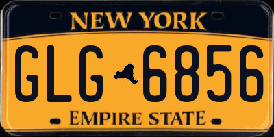 NY license plate GLG6856