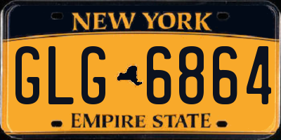 NY license plate GLG6864