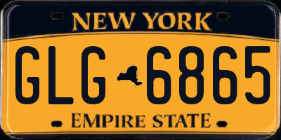 NY license plate GLG6865