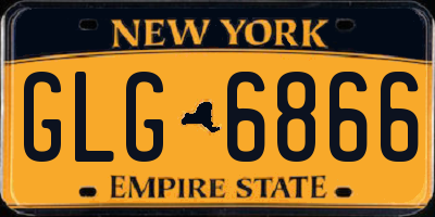 NY license plate GLG6866