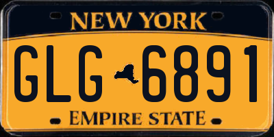 NY license plate GLG6891