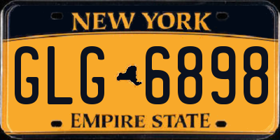 NY license plate GLG6898