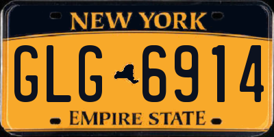 NY license plate GLG6914