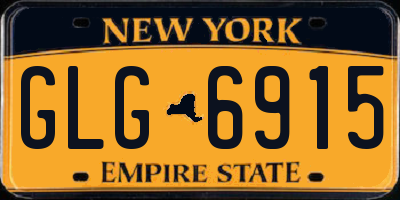NY license plate GLG6915