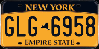 NY license plate GLG6958
