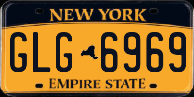NY license plate GLG6969