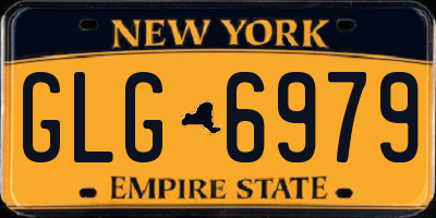NY license plate GLG6979