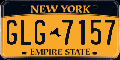 NY license plate GLG7157
