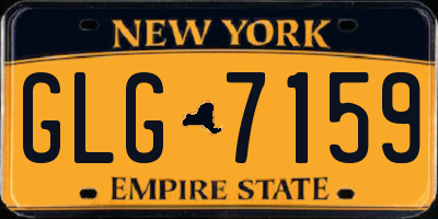NY license plate GLG7159