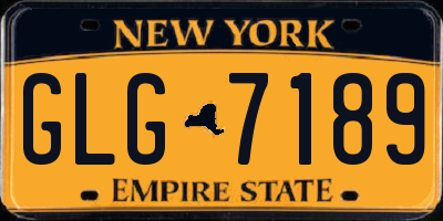 NY license plate GLG7189
