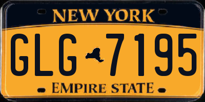 NY license plate GLG7195