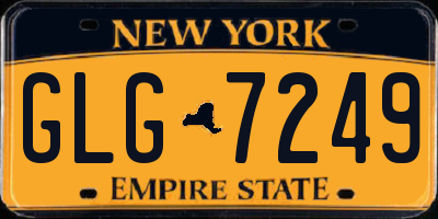 NY license plate GLG7249