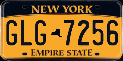 NY license plate GLG7256