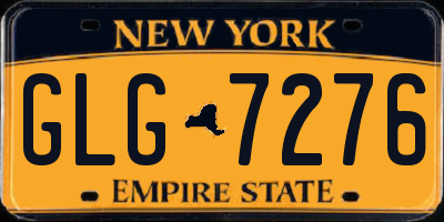 NY license plate GLG7276