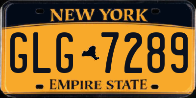 NY license plate GLG7289