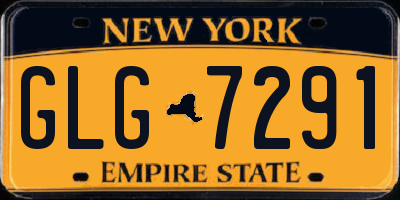 NY license plate GLG7291