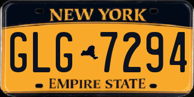 NY license plate GLG7294