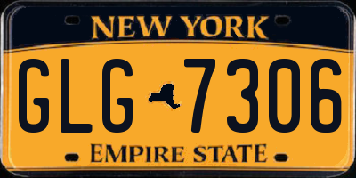 NY license plate GLG7306