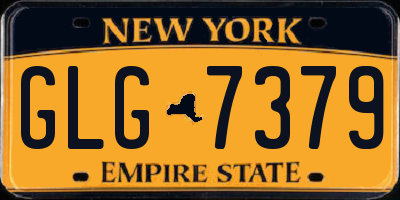 NY license plate GLG7379