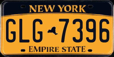 NY license plate GLG7396