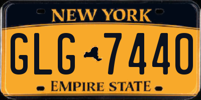 NY license plate GLG7440