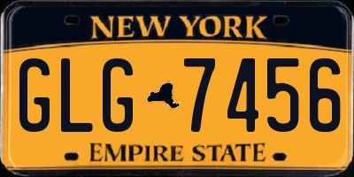 NY license plate GLG7456