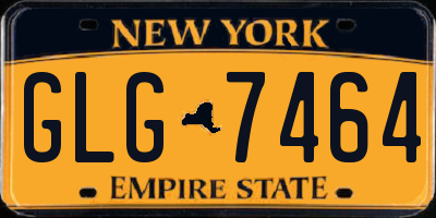 NY license plate GLG7464