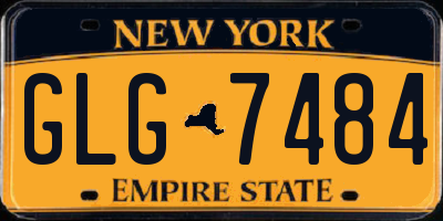 NY license plate GLG7484