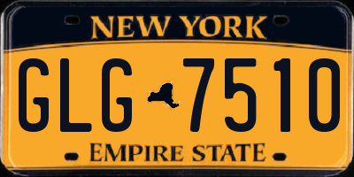 NY license plate GLG7510