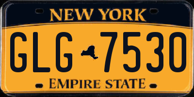 NY license plate GLG7530
