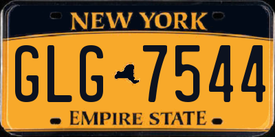 NY license plate GLG7544