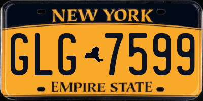 NY license plate GLG7599