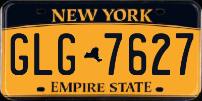 NY license plate GLG7627