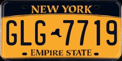 NY license plate GLG7719