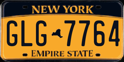 NY license plate GLG7764