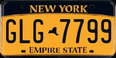 NY license plate GLG7799