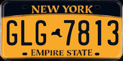 NY license plate GLG7813