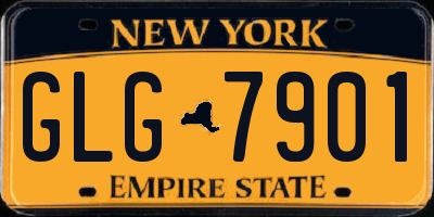 NY license plate GLG7901
