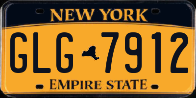 NY license plate GLG7912