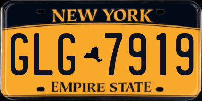 NY license plate GLG7919